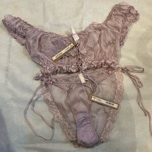 Skims Romance Lilac Mica Bikini NWT